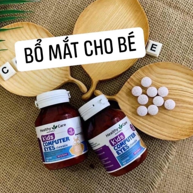 Viên nhai bổ mắt Healthy Care Computer Eyes cho bé 2 tuổi +