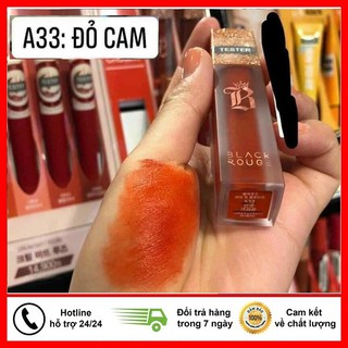 Son Black Rouge Ver 7 A33 Màu Đỏ Cam  Hàng Da Công Việt Nam