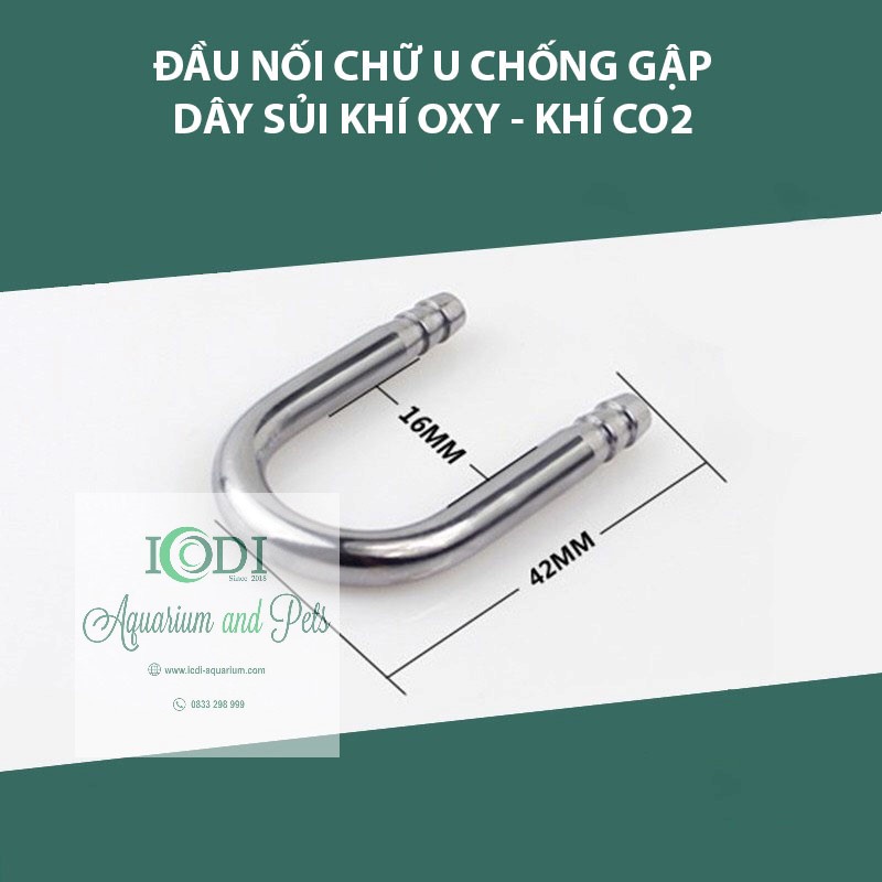 Đầu Nối Chữ U Chống Gập Dây Sủi Khí Oxy CO2