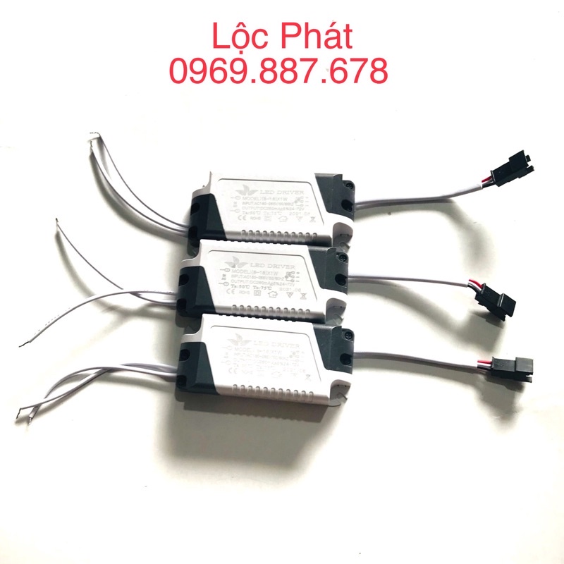 Chấn lưu driver đèn led âm trần ốp trần 4w 6w 9w 12w 18w, Tăng phô nguồn đèn led 3 màu 3 chế độ 9w 12w 18w