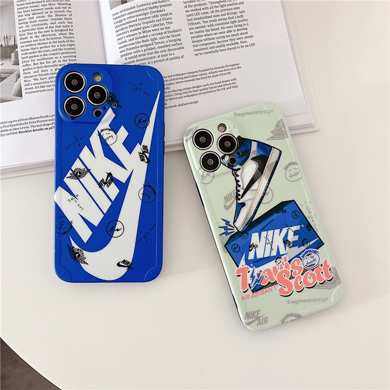 Ốp Điện Thoại Hình Giày Sneaker Travis Scott Chống Sốc Cho iPhone 14 13 11 12 Pro Max 14Plus 13Pro 11ProMax iPhone11