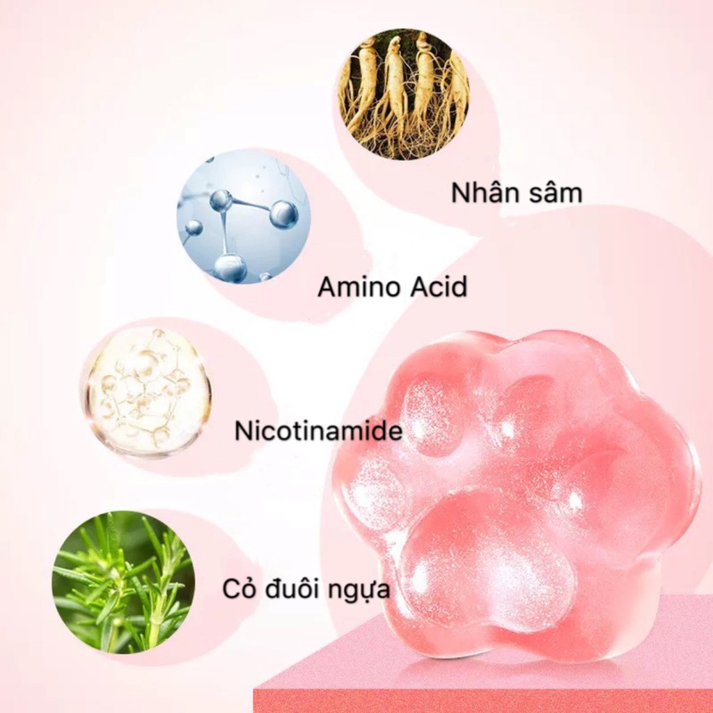 Xà bông Đào NUOSI HAO giảm thâm và mụn vùng mông Amino Acid Cat’s Paw Soap NSIH03