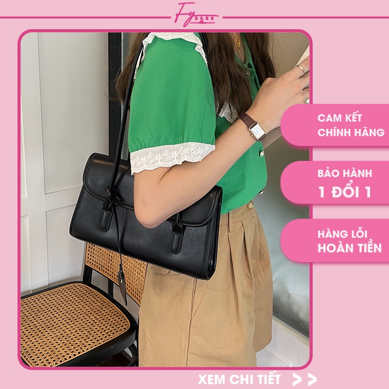 túi xách nữ đeo vai cao cấp , túi đeo vai kẹp nách da mềm nhiều ngăn - Fy Bags Store