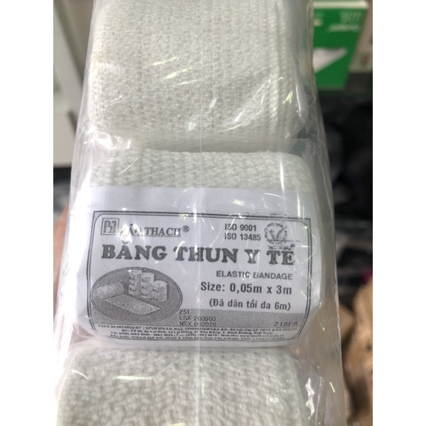 Cuộn Băng Gạc Co Giãn,băng chun,Băng thun vải y tế co giãn  Bảo Thạch