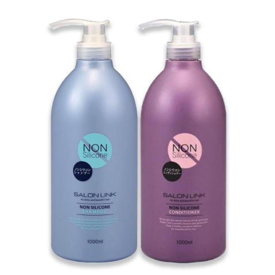 Dầu gội Kumano Salon Link Non Silicone không chứa Silicone siêu dưỡng và phục hồi tóc hư tổn 1000ML
