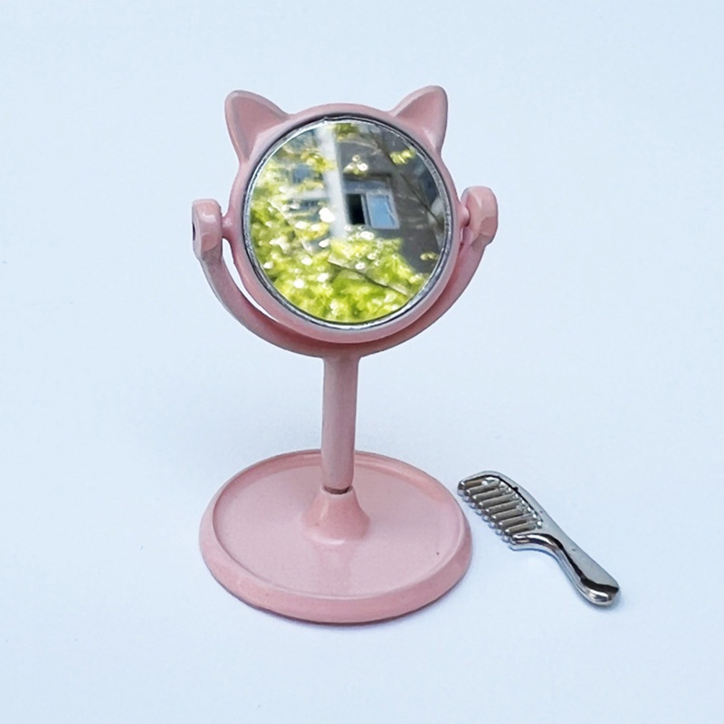 Bộ Lược Và Gương Mini Trang Trí Nhà Búp Bê DIY 1 12