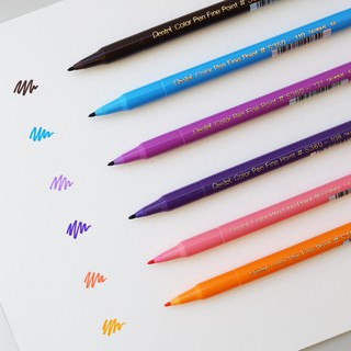 Bút Viết Thư pháp Pentel color sign pen calligraphy monoline đầu cứng - viết Bulletjournal - studygram
