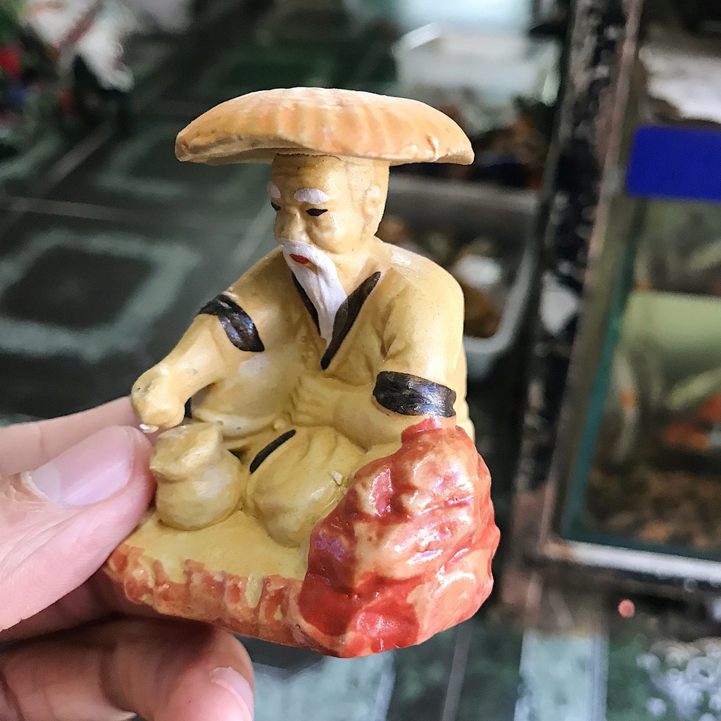 ÔNG CÂU CÁ TRANG TRÍ HỒ CÁ NON BỘ RỘNG 6CM CAO 7CM