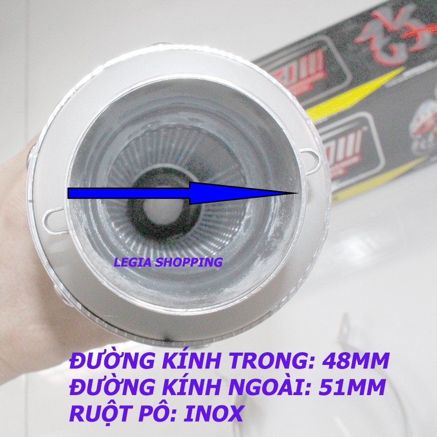 PÔ ĐỘ TĂNG TỐC KOZI RACE PROJECT INOX MÀU ĐEN