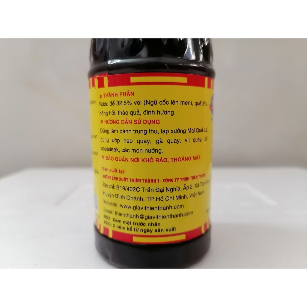 [200ml - Chai] Nước ướp Mai Quế Lộ [VN] THIÊN THÀNH Rose Dew W-i-n-e (tht-hk)