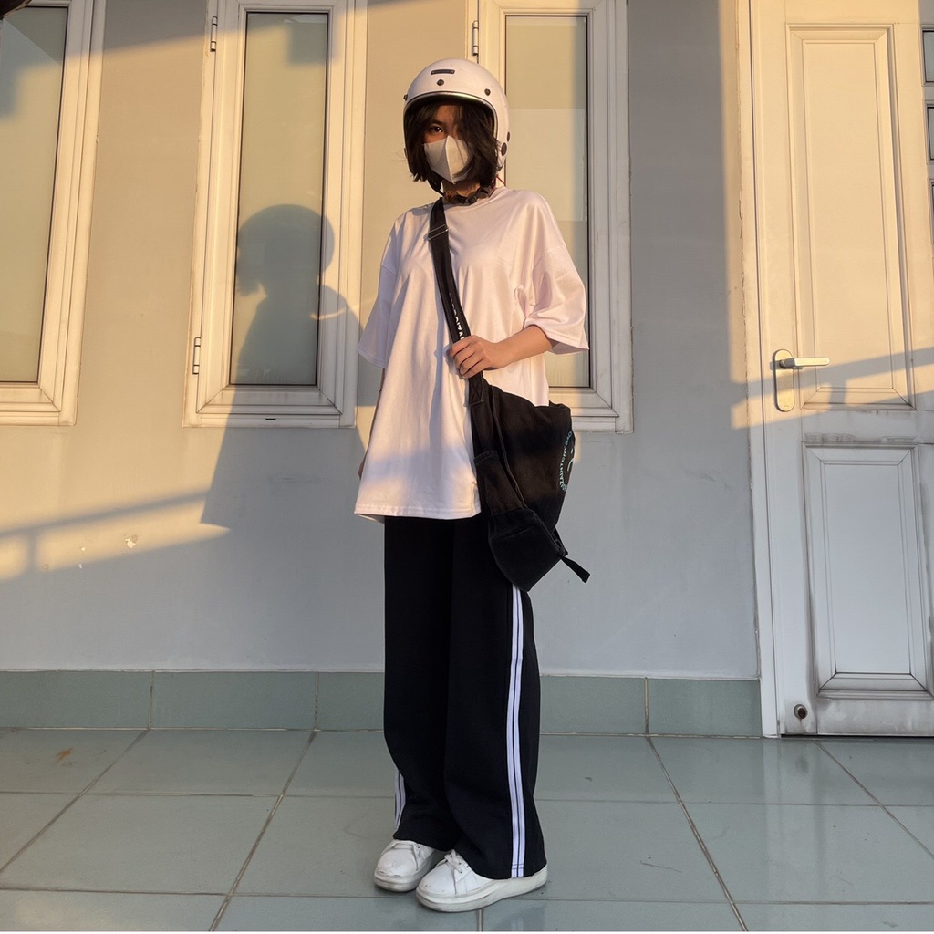 Quần DÀI ỐNG RỘNG SỌC Nam Nữ Ulzzang Unisex 1hitshop