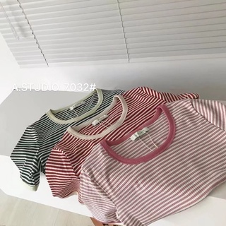 Áo Pull Kẻ Tăm Sợi Dệt Form Vừa Dáng Basic