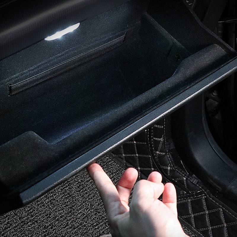 Bộ 2 Đèn LED Gắn Trần Xe Hơi Ban Đêm Cảm Ứng Có Thể Sạc Lại