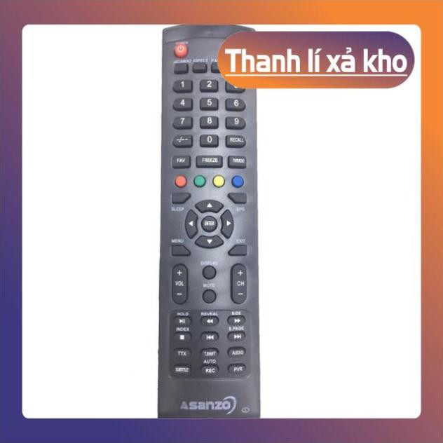 free ship Remote điều khiển Tivi ASANZO Loại đẹp cho TV ASANZO