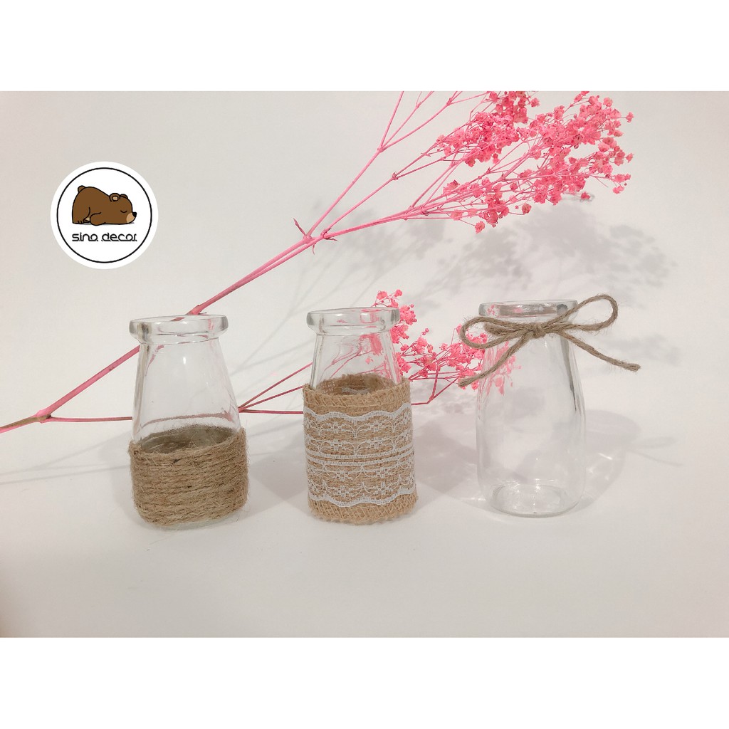 BÌNH THỦY TINH TRÒN 100ML DECOR TRANG TRÍ NHÀ CỬA