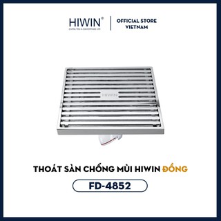 Phễu thoát sàn ngăn mùi đồng mạ crom cao cấp Hiwin FD-4852