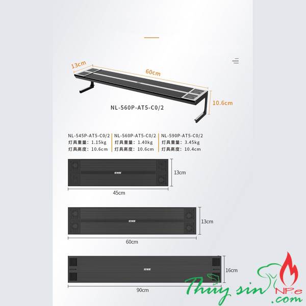 Đèn thủy sinh Netlea AT5 pro WRGB|APP