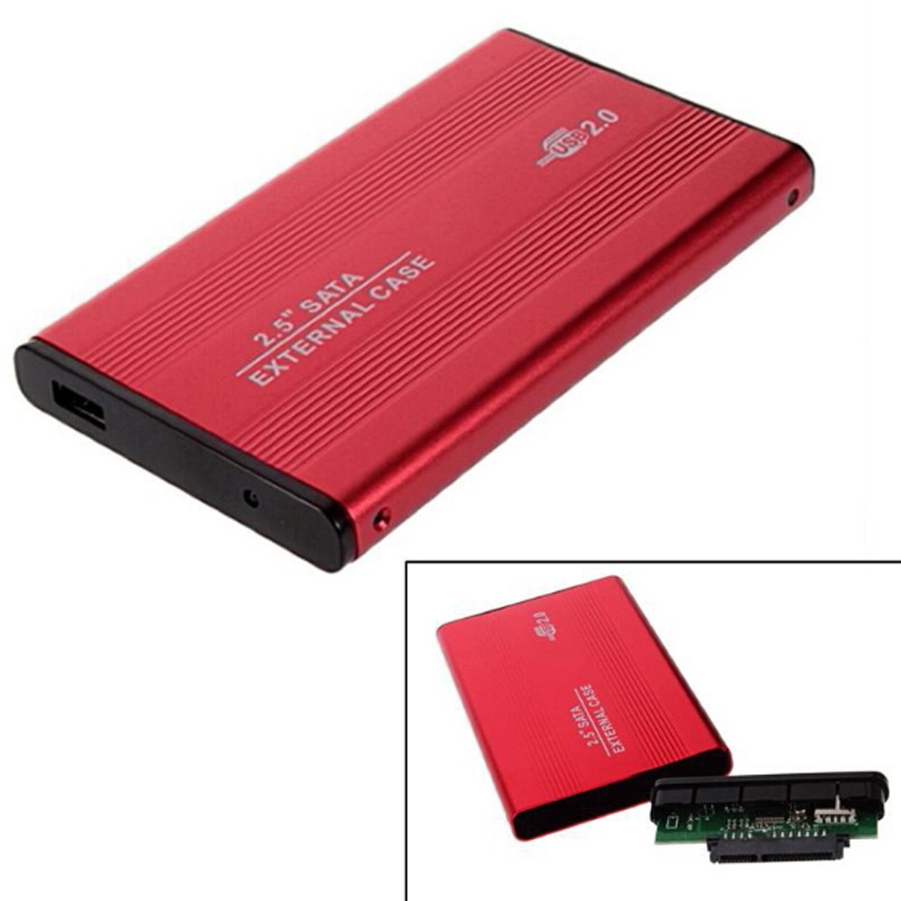 🌟Chất lượng cao nhất🍁2.5 Inch USB 2.0 SATA External Mobile Hard Disk Box Aluminum Alloy Shell