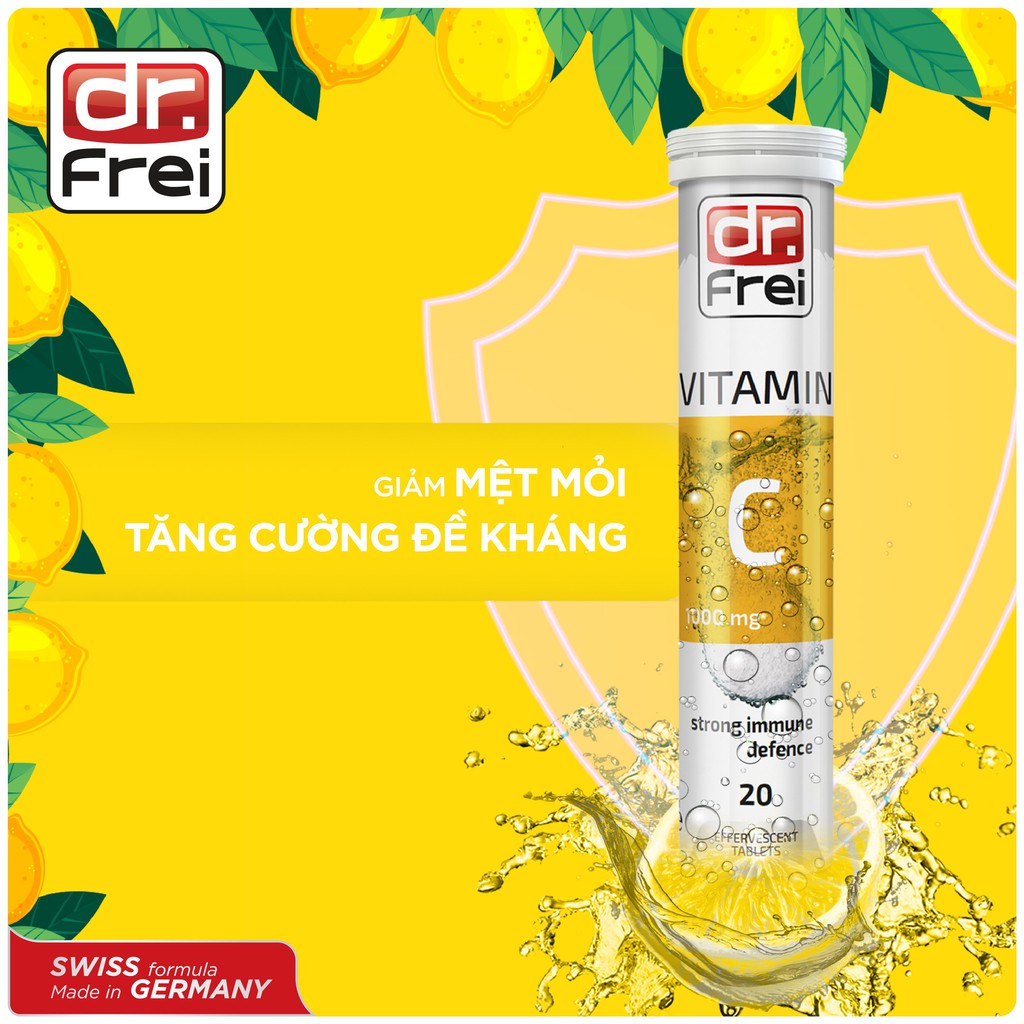 Viên sủi Bổ sung Vitamin C Dr. Frei 1000 mg