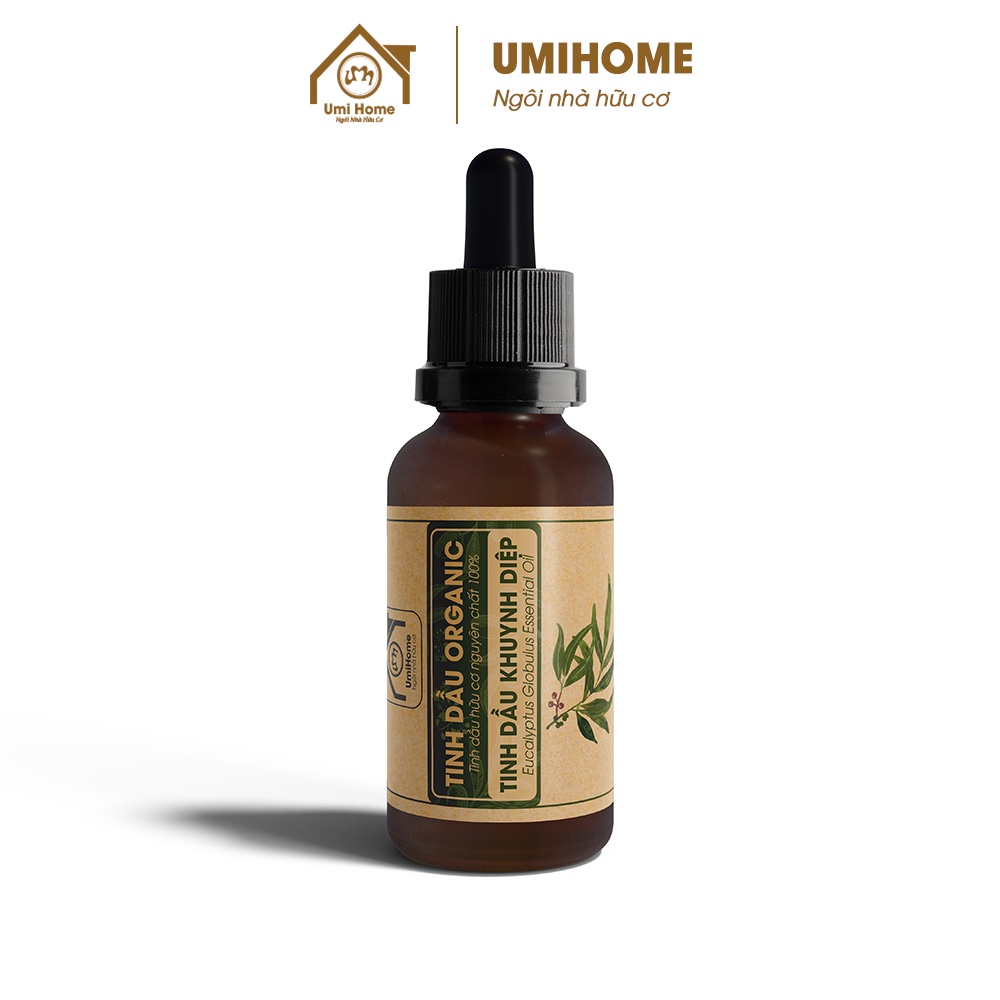 Tinh dầu thơm phòng Khuynh Diệp hữu cơ UMIHOME nguyên chất 10ml