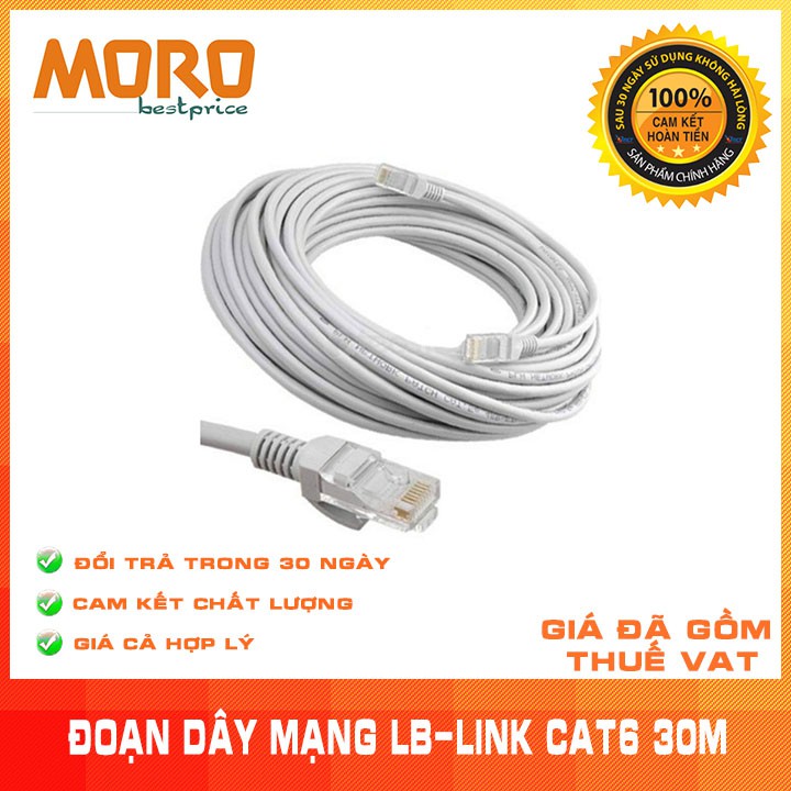 Đoạn dây mạng LB-LINK Cat6 30M - Chính hãng