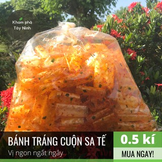 Bánh tráng cuộc trộn sa tế ruốc sấy mở hành chánh gốc Trảng Bàng Tây Ninh, ngon miễn bàn