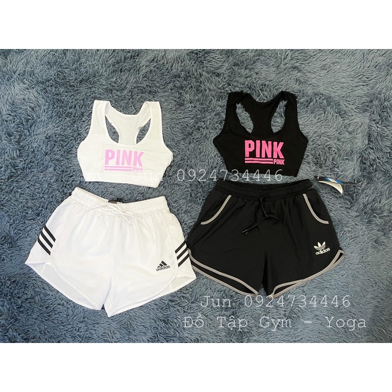 Áo bra Chữ Pink xinh xĩu tập gym yoga