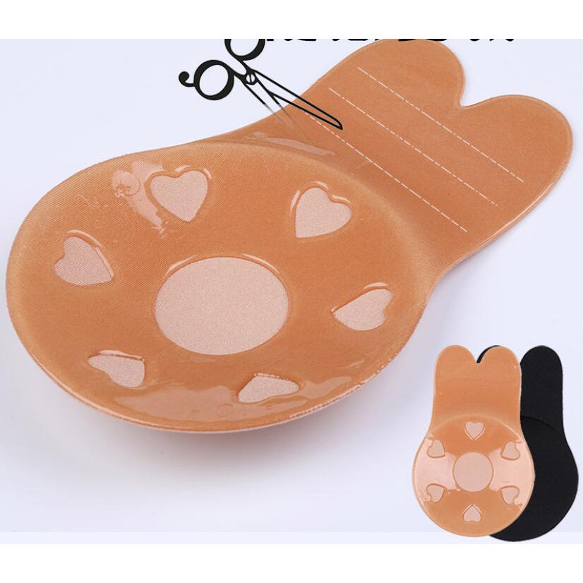 Miếng Dán Ngực Silicone Hình Tai Thỏ Chống Chảy Xệ
