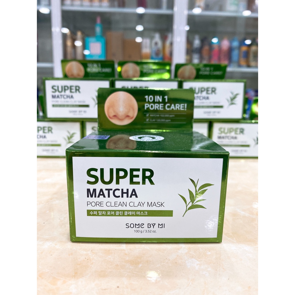 Mặt Nạ Đất Sét Some By Mi Super Matcha Pore Clean Clay Mask Hàn Quốc 100g