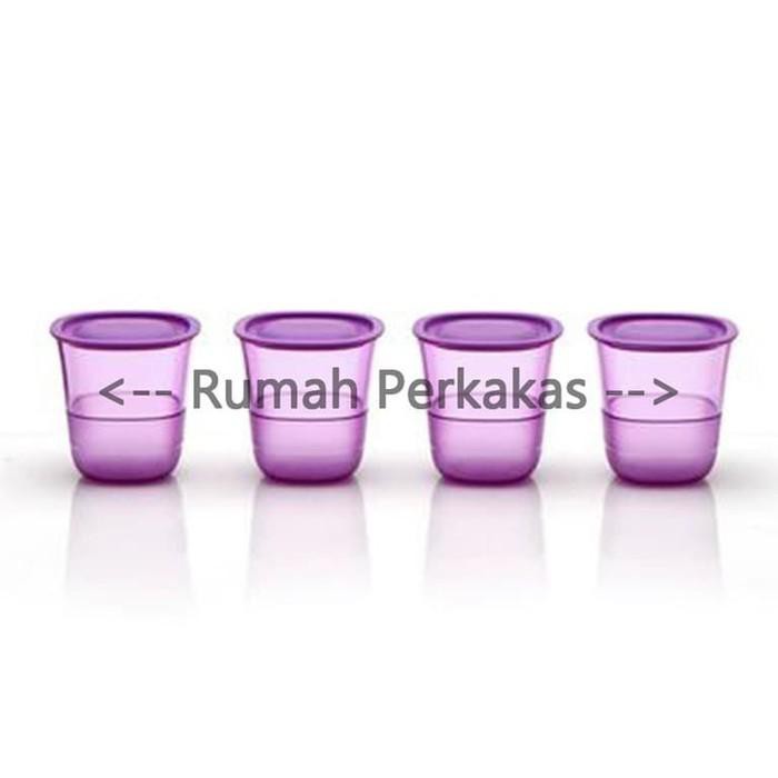 (100% Chính Hãng Tupperware Pha Lê Thấp (4) Màu Tím