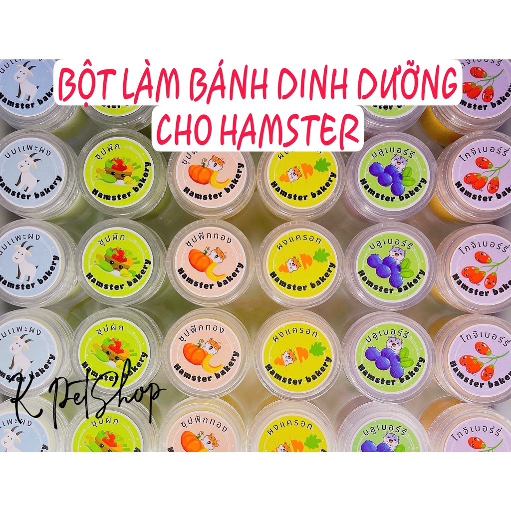 Bột làm bánh dinh dưỡng cho Hamster 🐹 FREE SHIP 🐹 Bột dinh dưỡng rau củ trái cây cho hamster