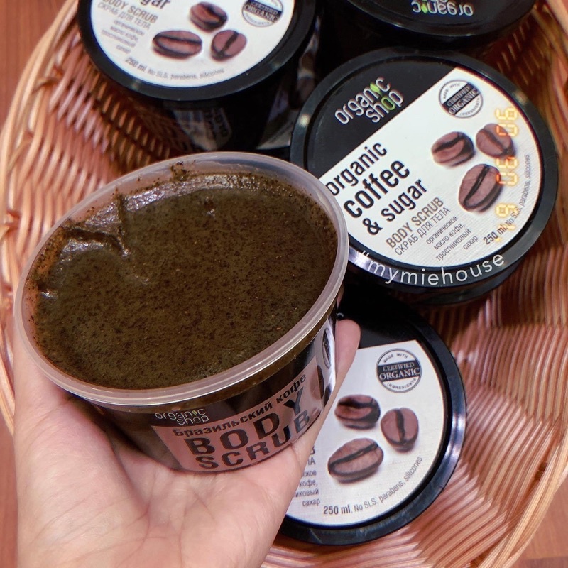 TẨY DA CHẾT TOÀN THÂN ORGANIC COFFEE & SUGAR BODY SCRUB