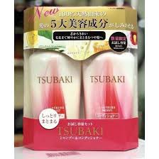 Bộ Dầu Gội TSUBAKI Sét 2 Màu Đỏ,Trắng 315ml (com bo)