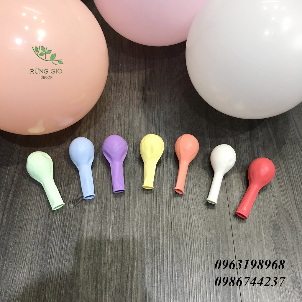 Set 50 Bóng Màu Pastel Loại Dày 10 inch, Có Ảnh Thật