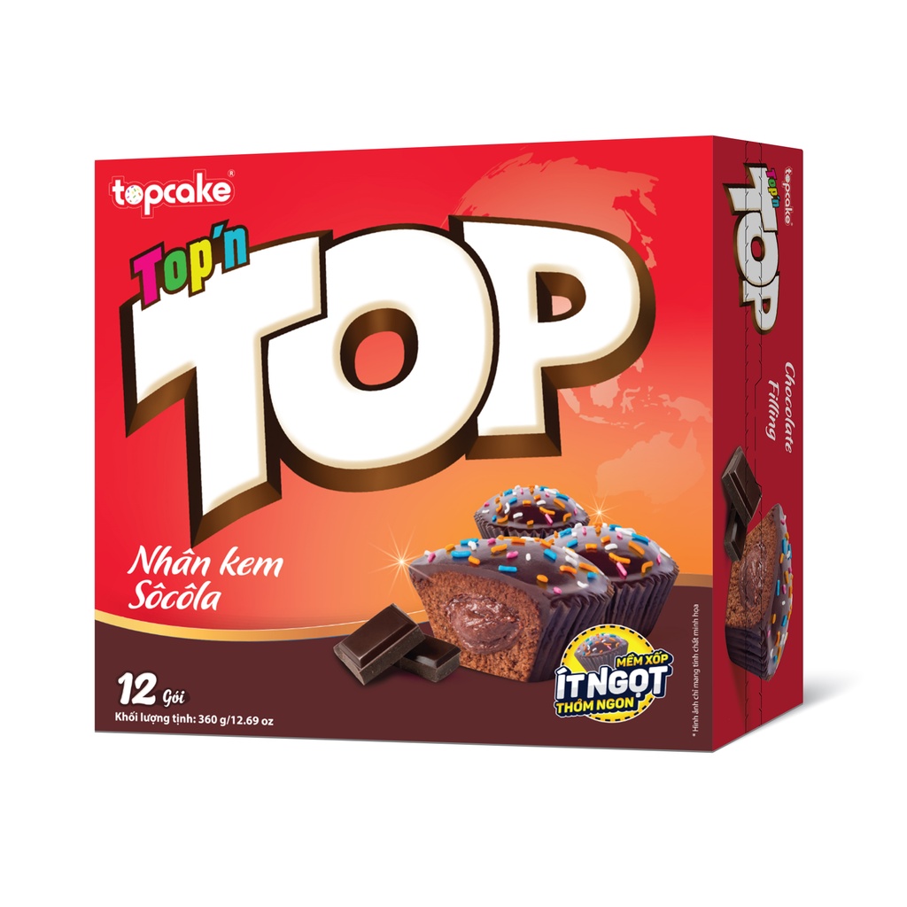 Bánh cupcake TOP'N TOP - Nhân kem sôcôla