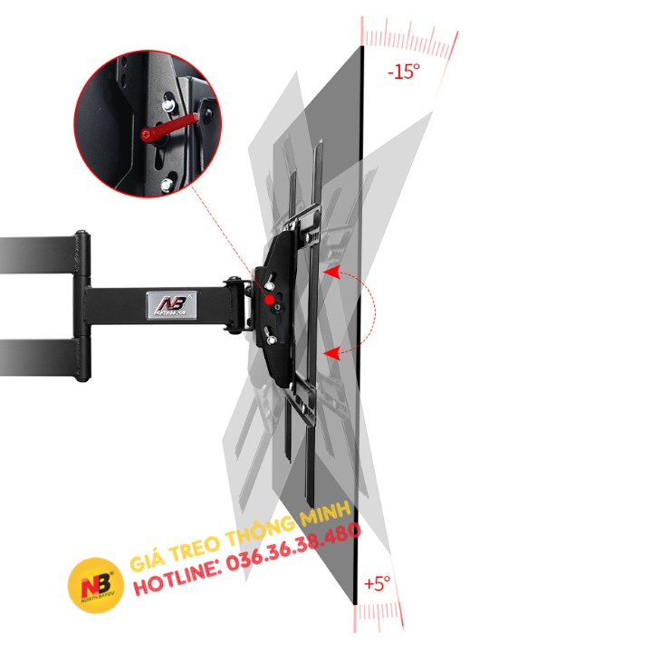 Giá Treo Tivi Xoay Vuông Góc 90 Độ NB SP2 40 - 70 Inch Chính Hãng NorthBayou