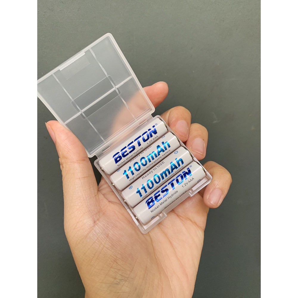 Pin Sạc AAA Beston 1100mAh chính hãng + TẶNG HỘP NHỰA khi mua 4 pin