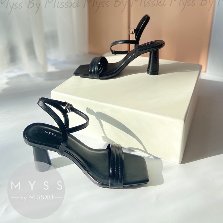 Giày sandal quai ngang chần chỉ 8cm Myss - SD134