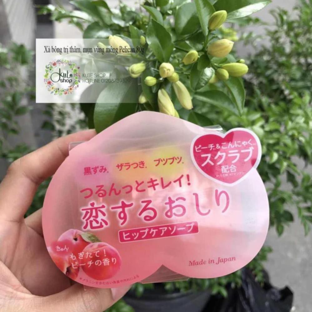 [Mã COSDAY giảm 50k đơn 250k] Xà Phòng Thâm Mông Pelican Hip Care Soap (80g) Hàng Nhật Nội Địa Maneki