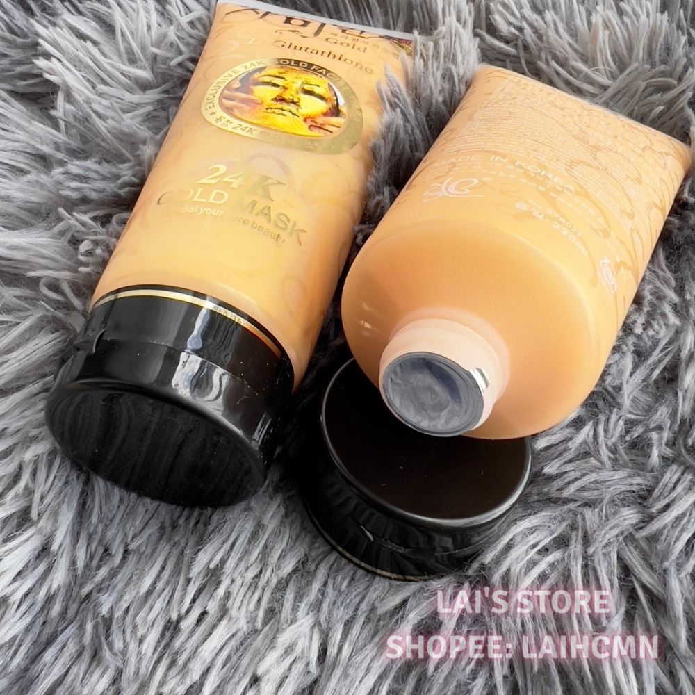 Gel Lột Mặt Nạ Vàng 24K Gold Mask L-Glutathione Hàn Quốc Lột Sạch Tế Bào Chết, Da Sáng Mịn Màng, Chống Lão Hóa - LAIHCM