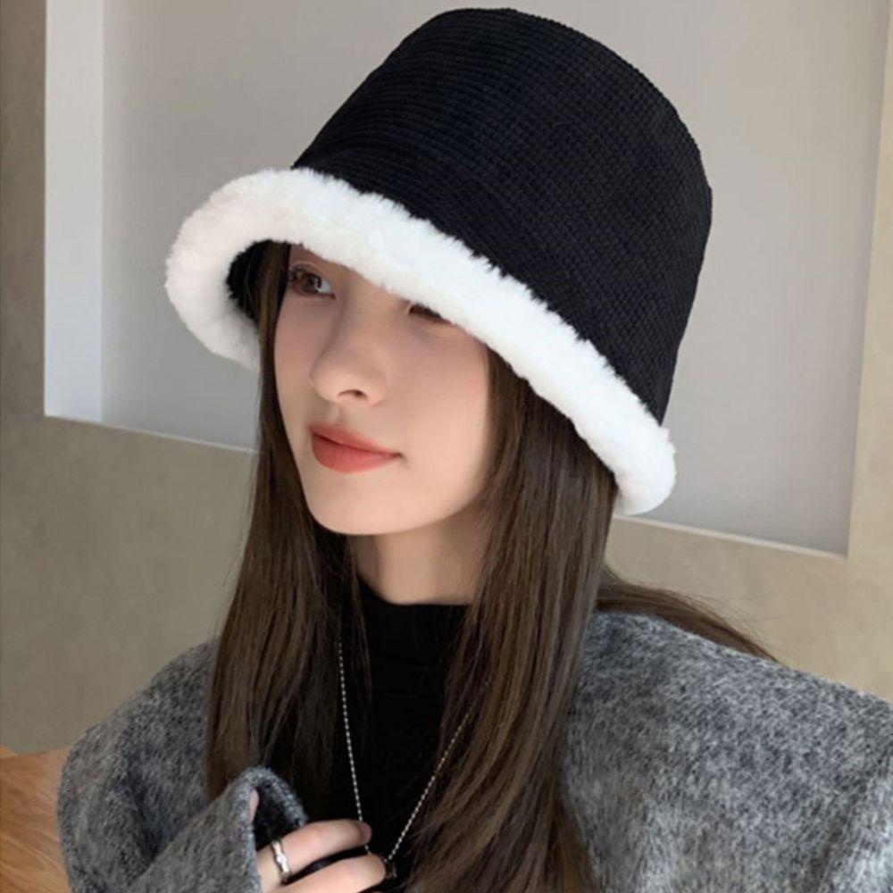 TWINKLE Mũ Tai Bèo Phủ Lông Cừu Giữ Ấm Chống Gió Thời Trang Cho Nữ