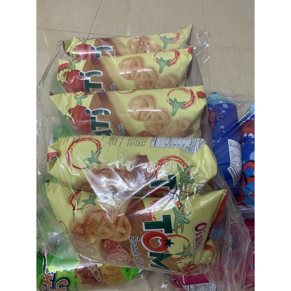 Bịch 5 gói Bim bim Snack Cà Chua 80g Siêu to khổng lồ  (Rẻ nhất - Chất lượng - hàng date mới nhất)