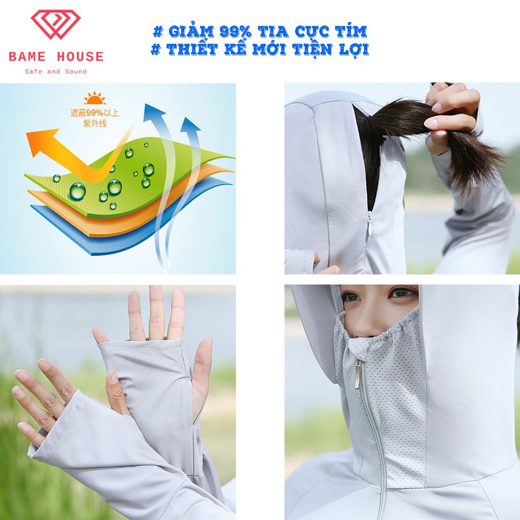 Áo chống nắng nữ cao cấp đẹp siêu mát, áo gió cho nữ thông hơi và chống tia UV, hàng xuất Nhật thương hiệu AIBITOO 🌤️ ྇