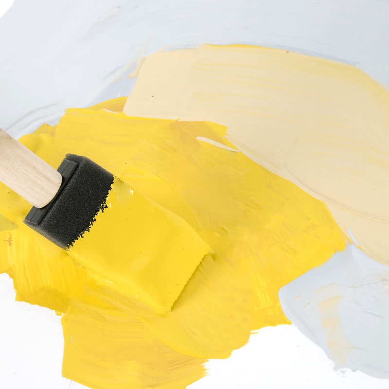 Bộ 24 Cọ Xốp 1 Inch Vẽ Tranh Có Tay Cầm Bằng Xốp Nhẹ Và Bền