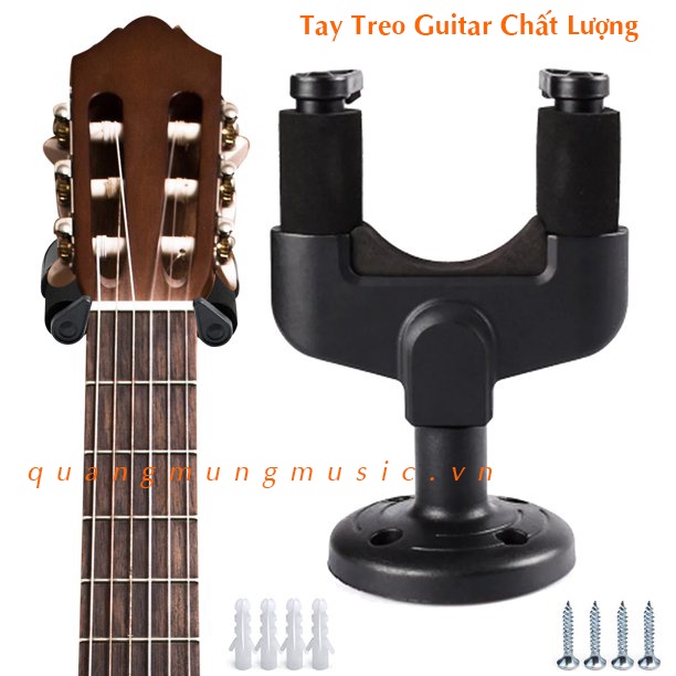 Móc Treo Đàn Guitar, Ukulele, Violin đầy đủ ốc vít - Giá gắn tường treo đàn tiện dụng