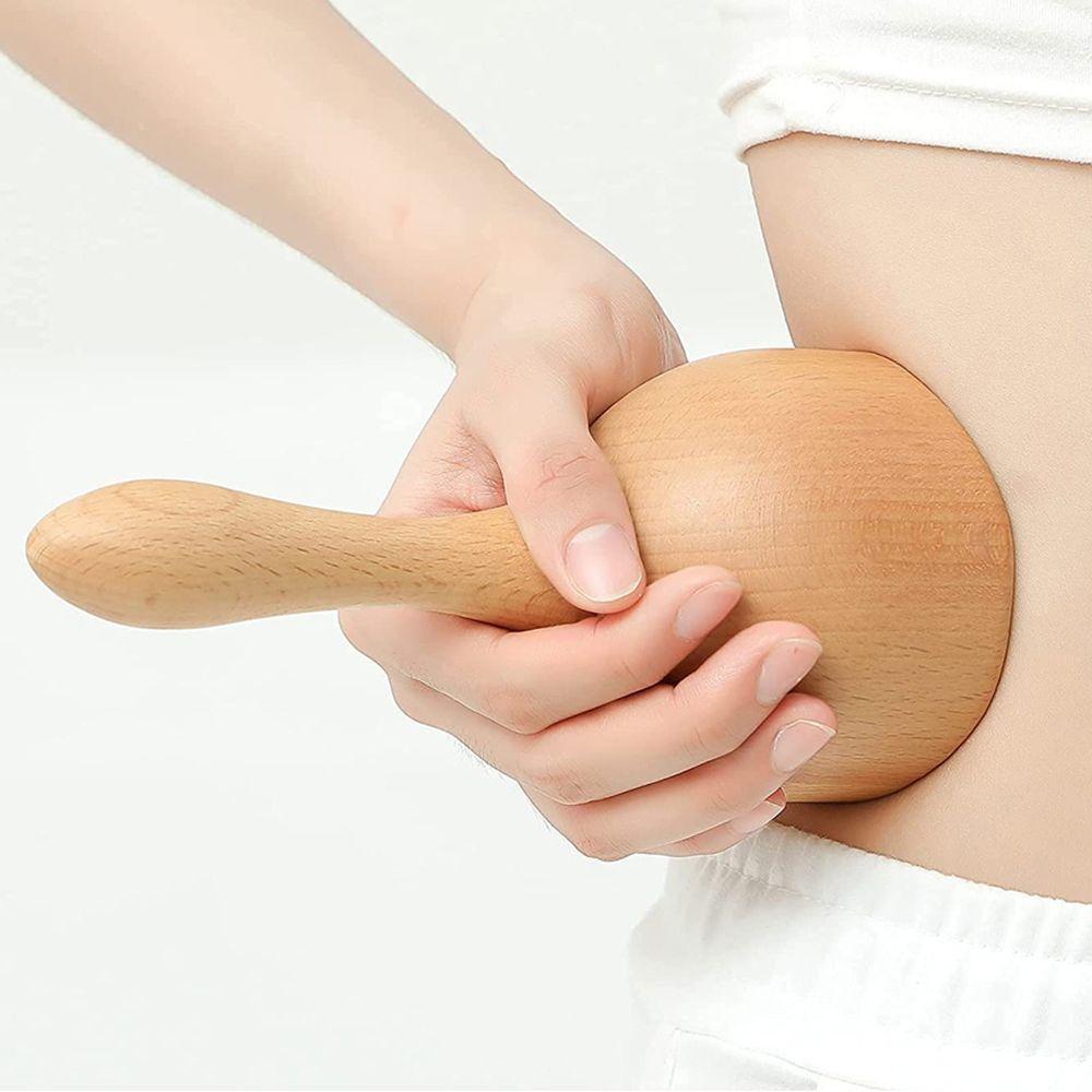 ANEMONE Cốc Gỗ Cầm Tay Giúp Giảm Đau Chống Cellulite Lymphatic Cho Vai / Hông / Bụng / Liệu Pháp Lưu Thông Máu