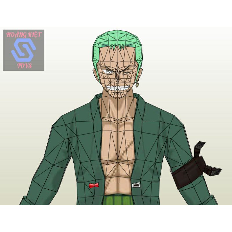 Mô hình giấy anime Roronoa Zoro