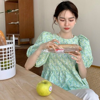 Áo babydoll thiết kế kiểu pháp cổ tròn