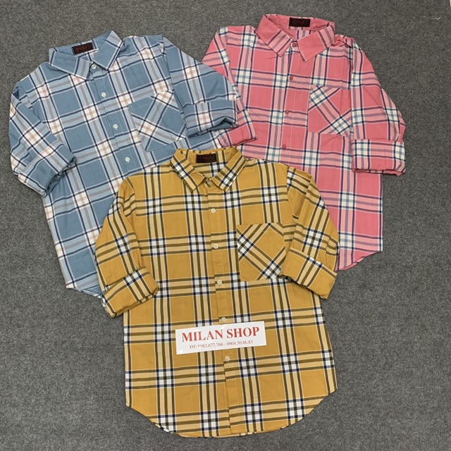 Áo sơ mi kẻ karo suông 20 mẫu hot nhất