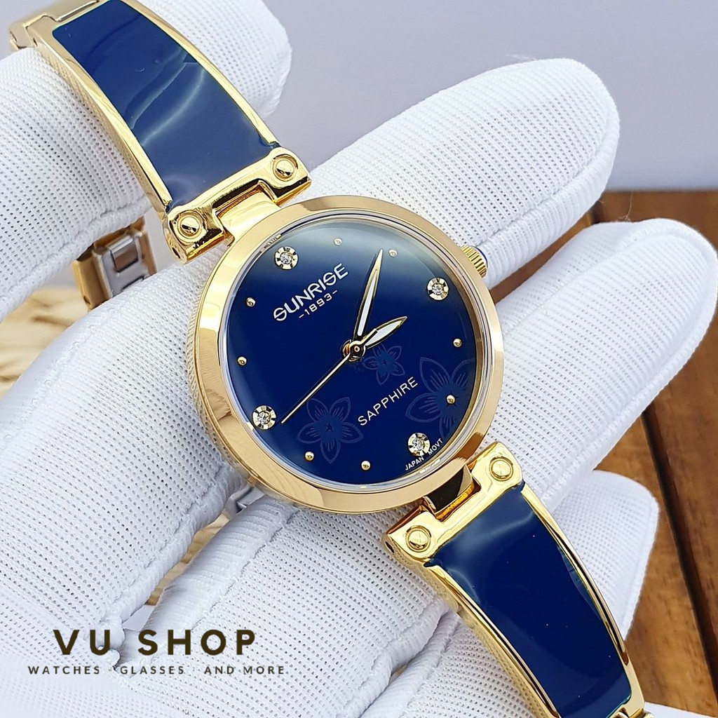 ĐỒNG HỒ NỮ SUNRISE 9991SA DẠNG LẮC - KÍNH SAPPHIRE